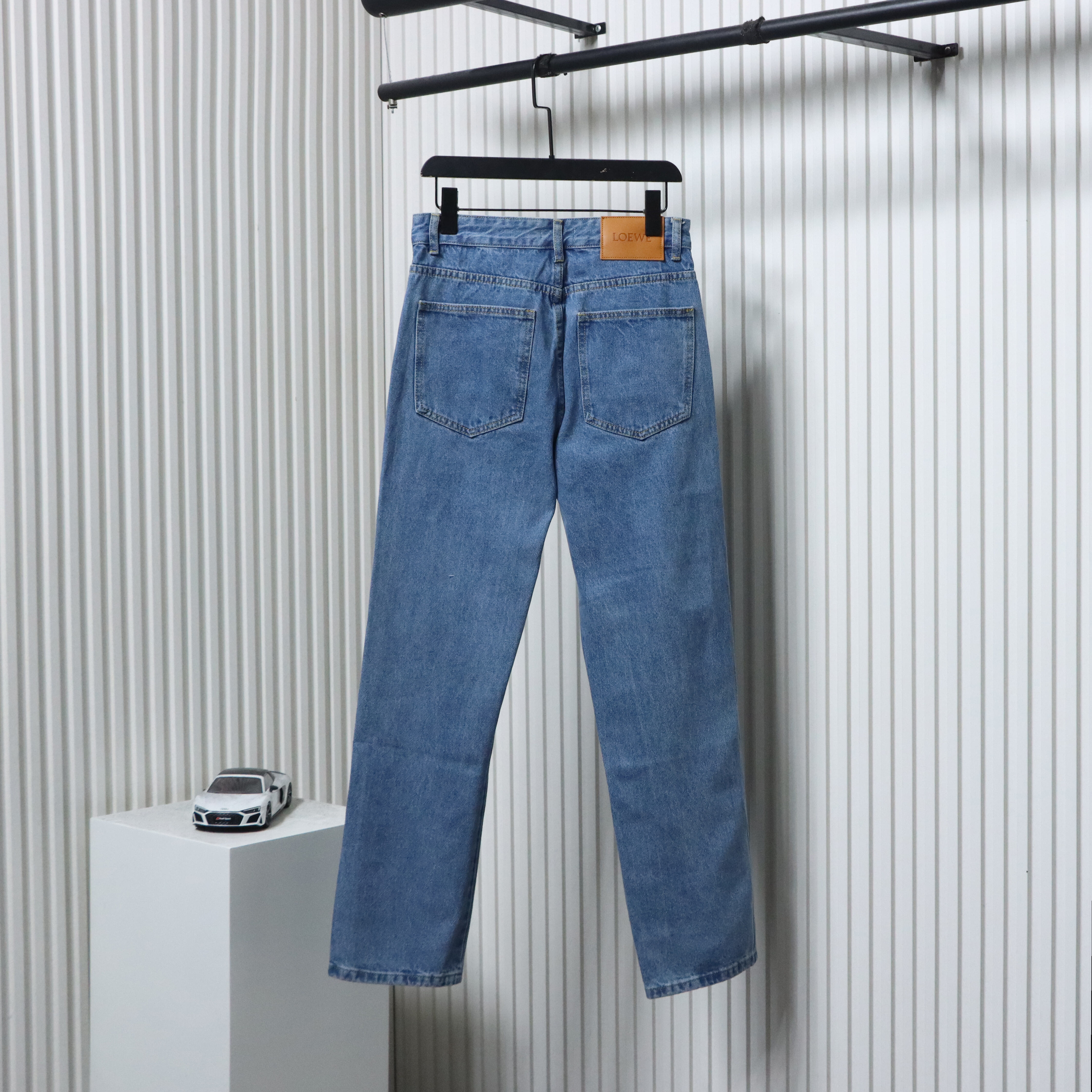 EM Sneakers Loewe Anagram Denim Jeans Blue