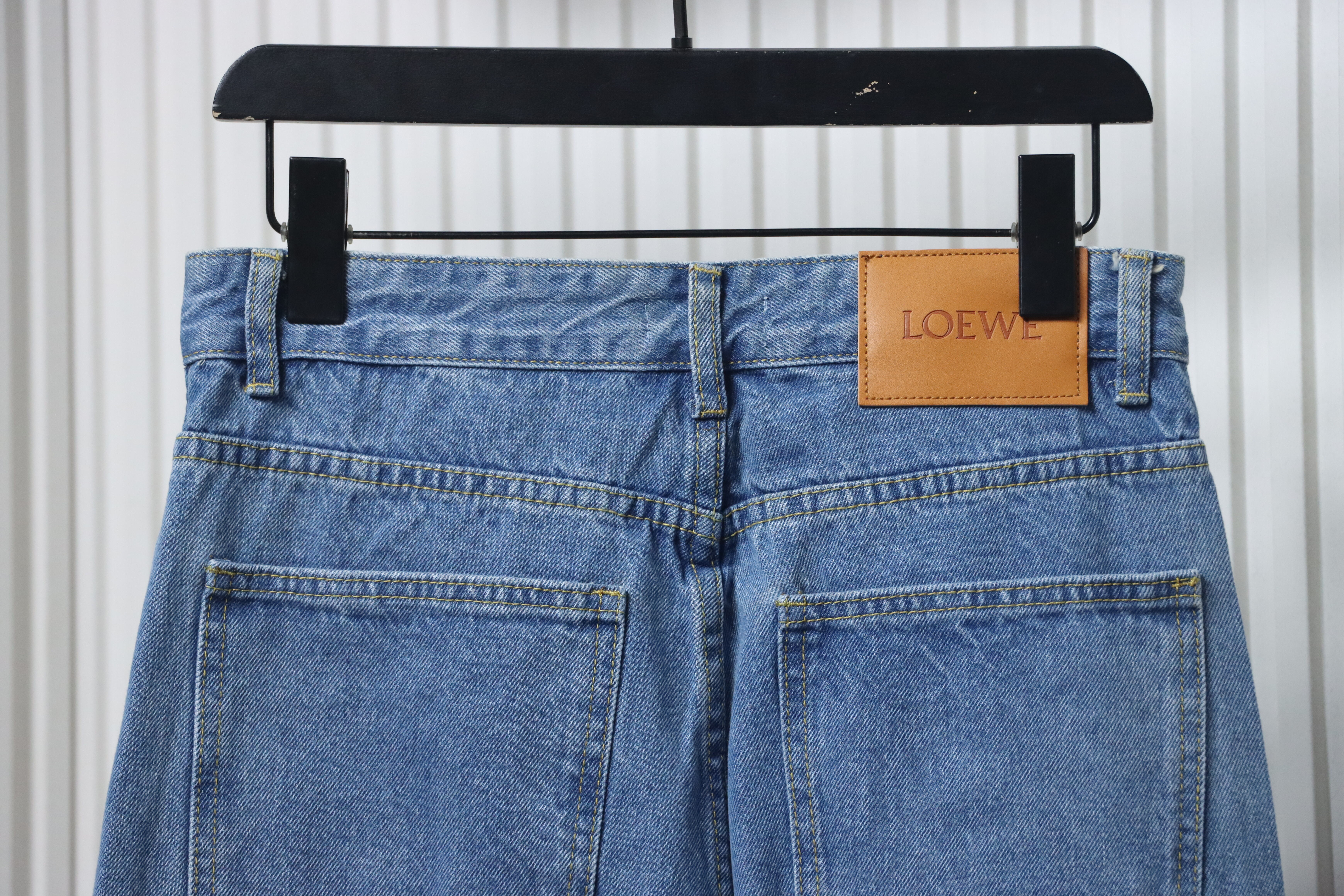 EM Sneakers Loewe Anagram Denim Jeans Blue