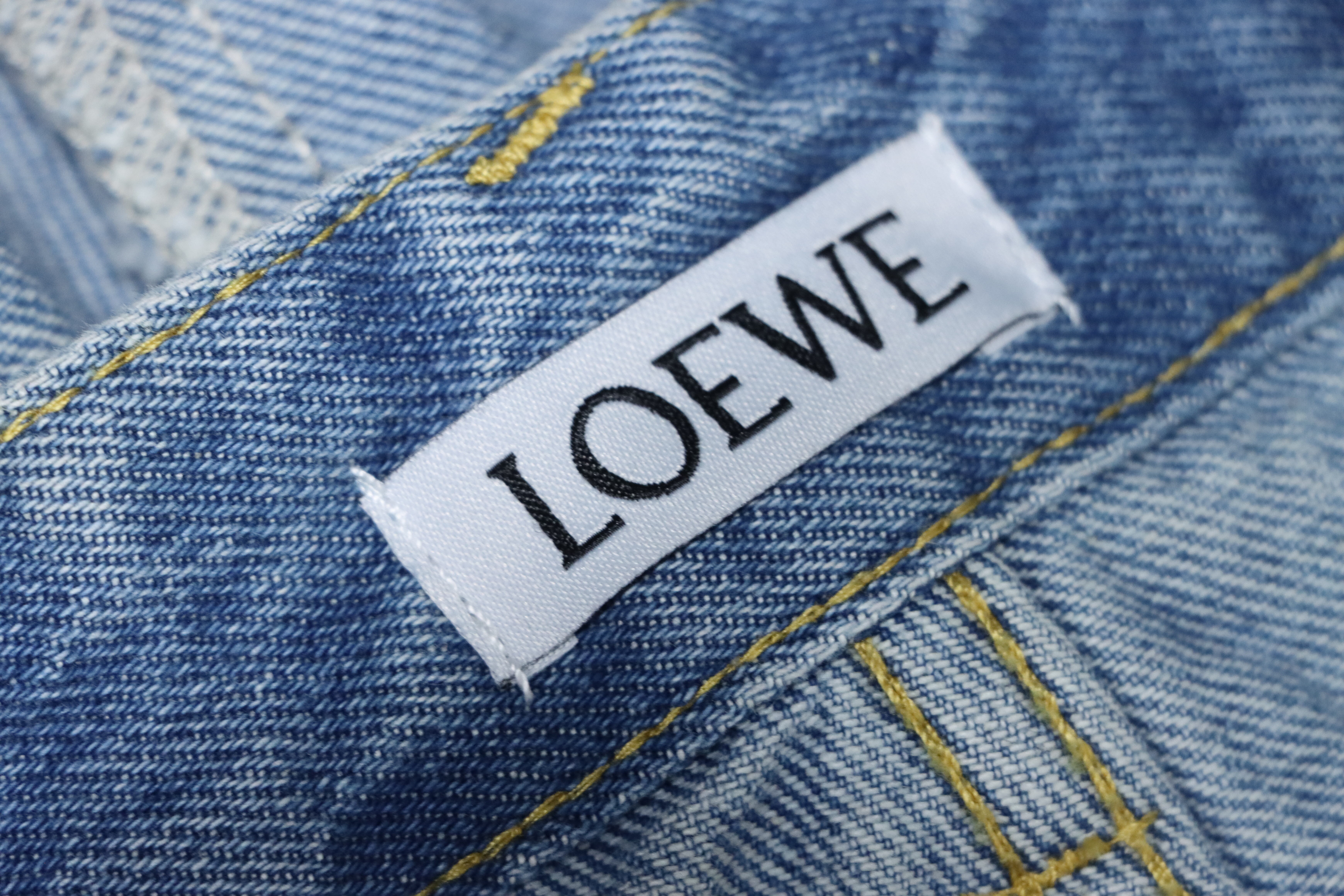 EM Sneakers Loewe Anagram Denim Jeans Blue