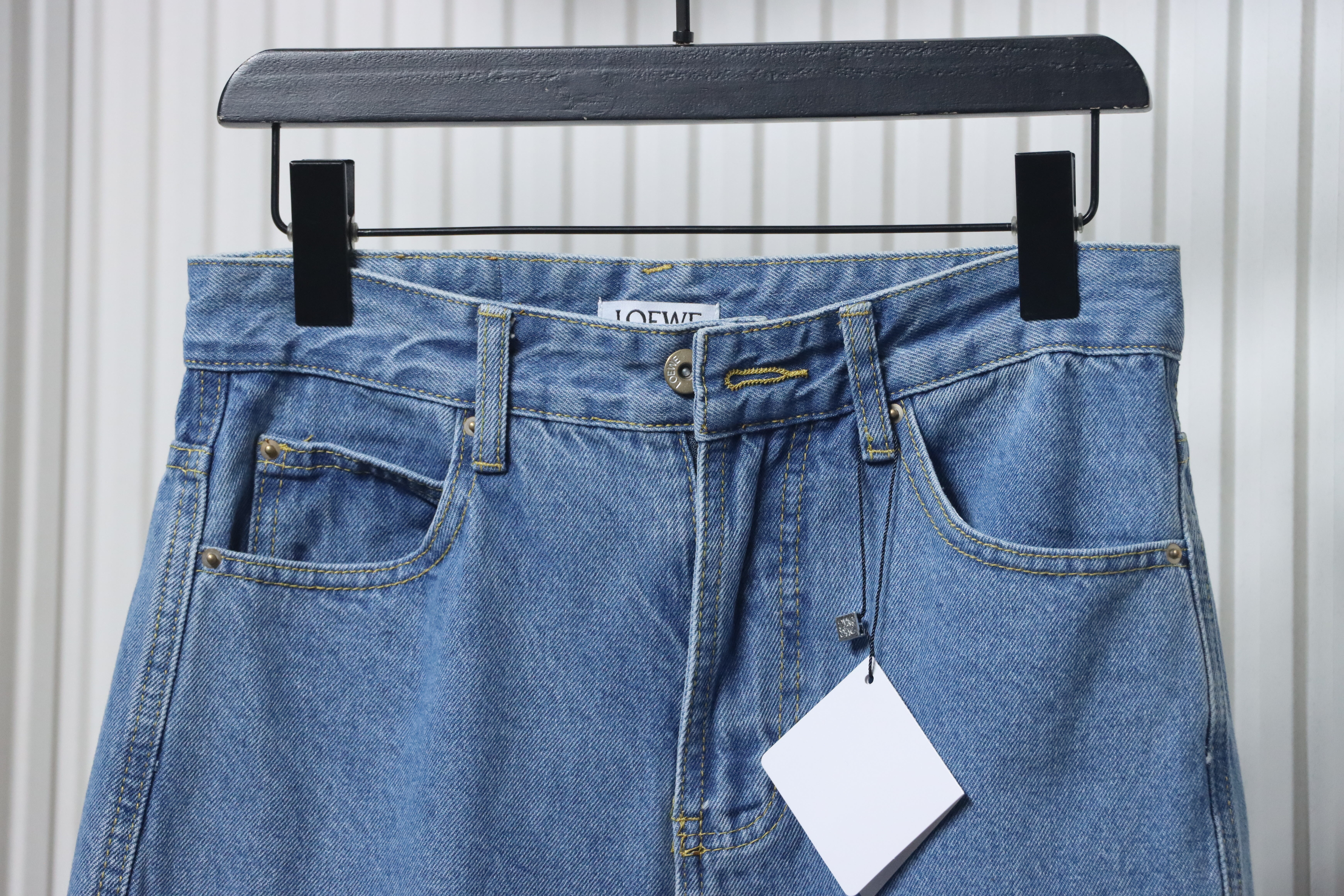 EM Sneakers Loewe Anagram Denim Jeans Blue