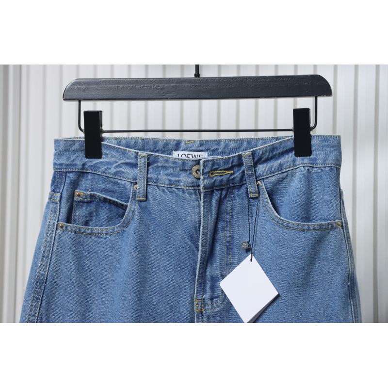 EM Sneakers Loewe Anagram Denim Jeans Blue