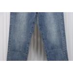 EM Sneakers Loewe Back Flame Embroidered Logo Jean Blue