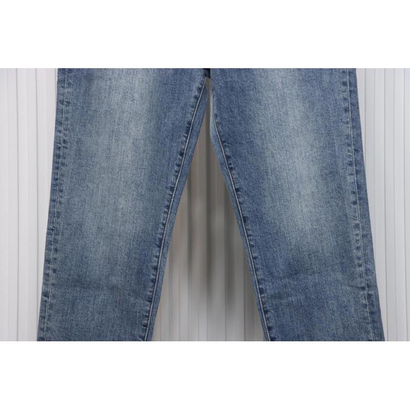 EM Sneakers Loewe Back Flame Embroidered Logo Jean Blue