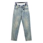 EM Sneakers Loewe Glitch Style Embroidered Logo Jeans Light Blue
