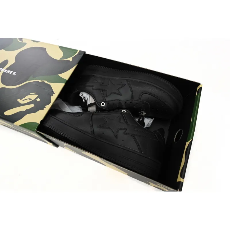 EM Sneakers A Bathing Ape Bape Sta Low Black