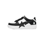 EM Sneakers A Bathing Ape Bape Sta Low Black And White Star