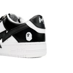 EM Sneakers A Bathing Ape Bape Sta Low Black And White Star