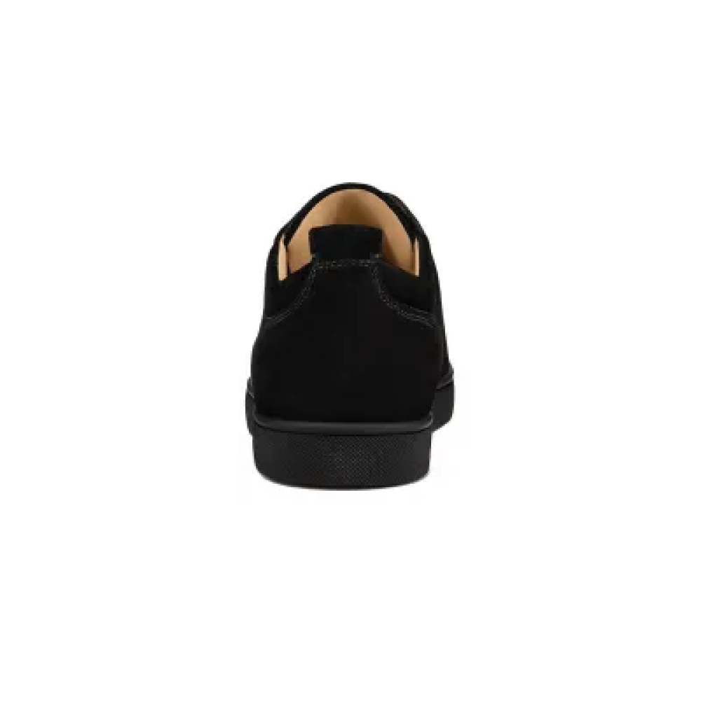 EM Sneakers Christian Louboutin Louis Junior Spikes Veau Velours Sneaker Black