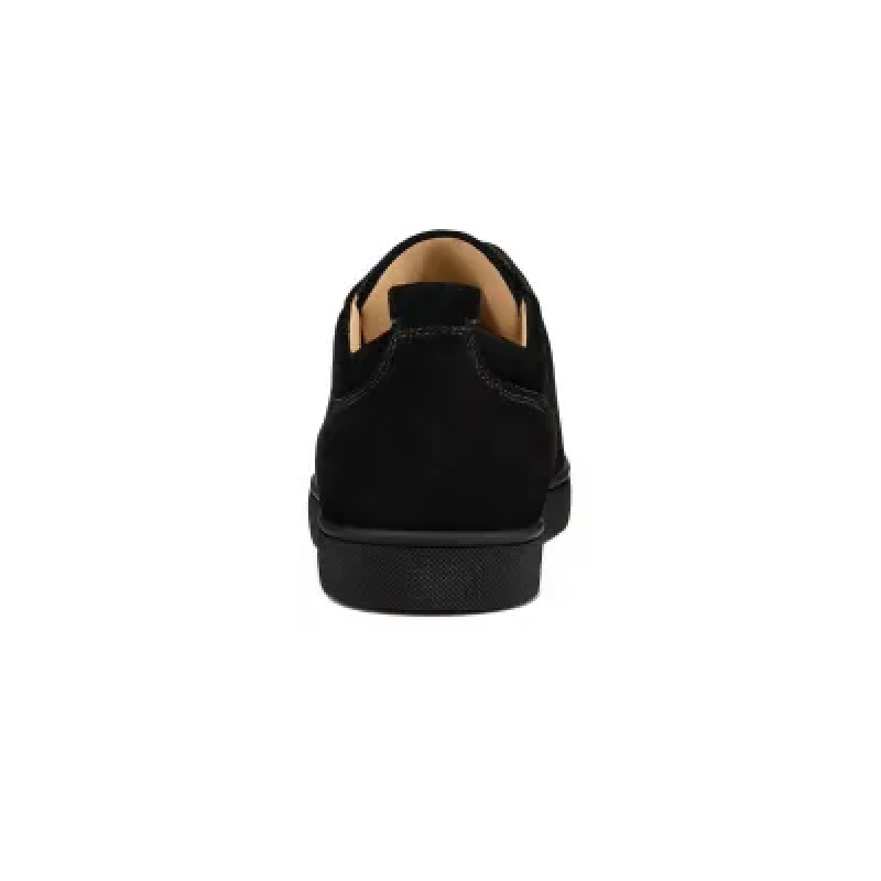 EM Sneakers Christian Louboutin Louis Junior Spikes Veau Velours Sneaker Black