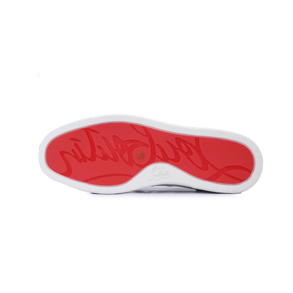 EM Sneakers Christian Louboutin Louis Junior Spikes White