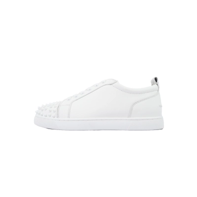 EM Sneakers Christian Louboutin Louis Junior Spikes White 01