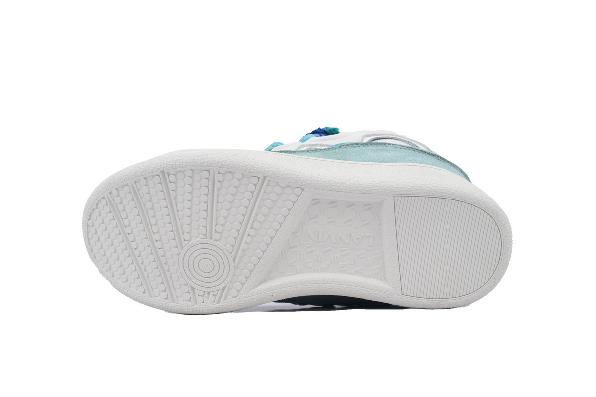 EM Sneakers Lanvin Leather Curb White Blue