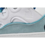 EM Sneakers Lanvin Leather Curb White Blue