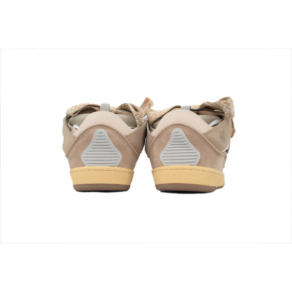 EM Sneakers Lanvin Leather Curb White Brown