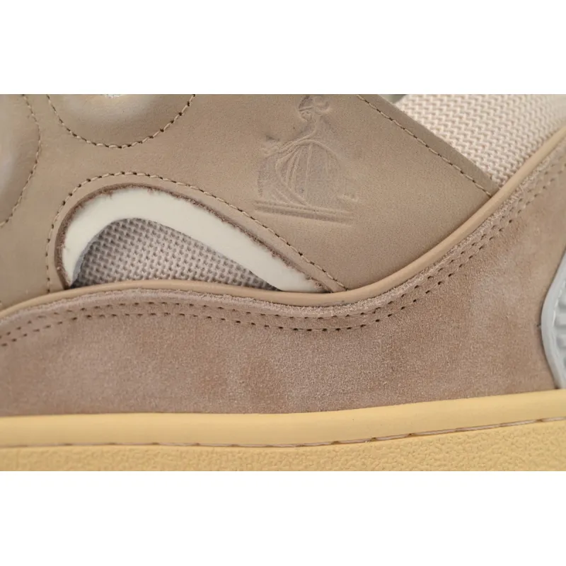 EM Sneakers Lanvin Leather Curb White Brown