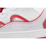 EM Sneakers Lanvin Leather Curb White Red