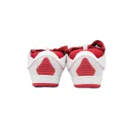 EM Sneakers Lanvin Leather Curb White Red