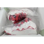 EM Sneakers Lanvin Leather Curb White Red