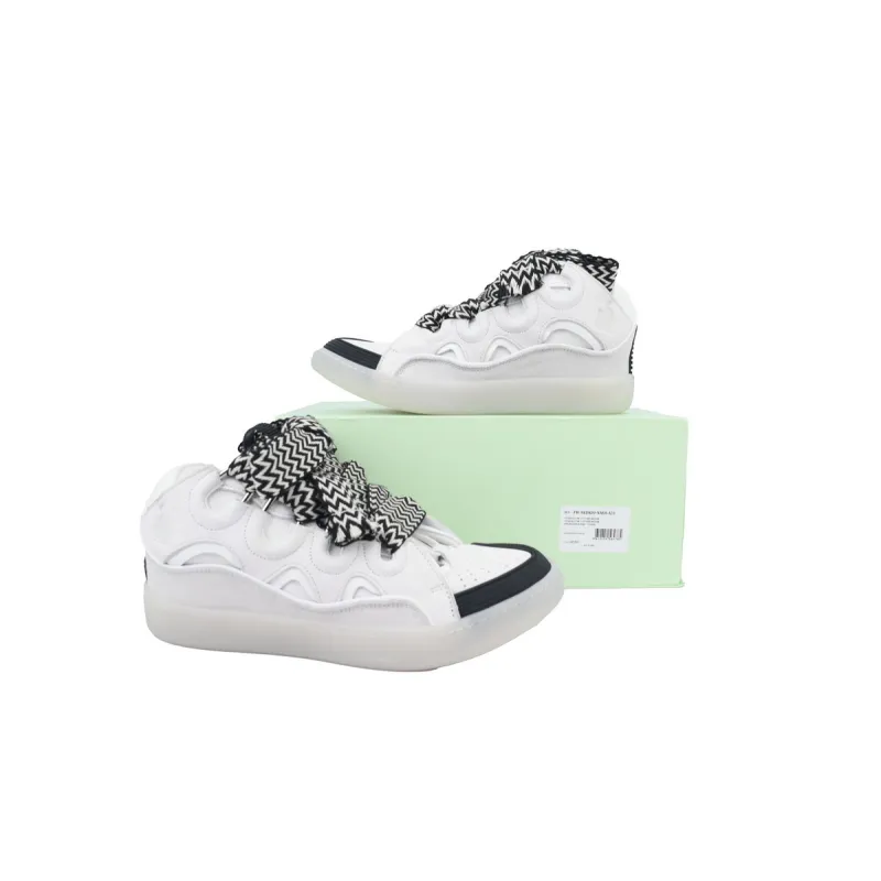 EM Sneakers Lanvin Leather Curb Grey White Black