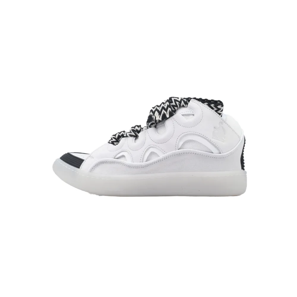 EM Sneakers Lanvin Leather Curb Grey White Black