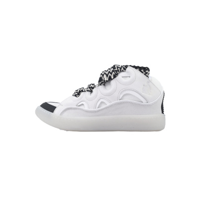 EM Sneakers Lanvin Leather Curb Grey White Black 01