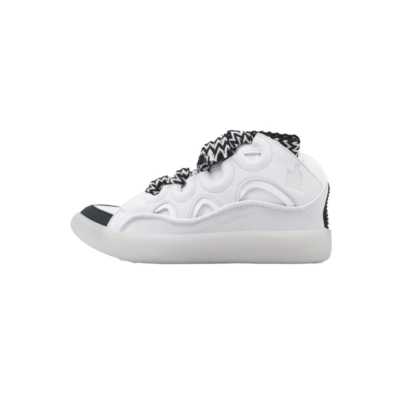 EM Sneakers Lanvin Leather Curb Grey White Black