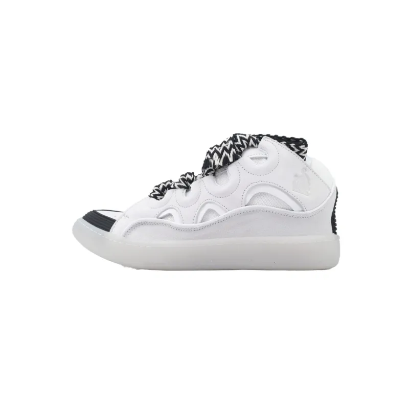 EM Sneakers Lanvin Leather Curb Grey White Black