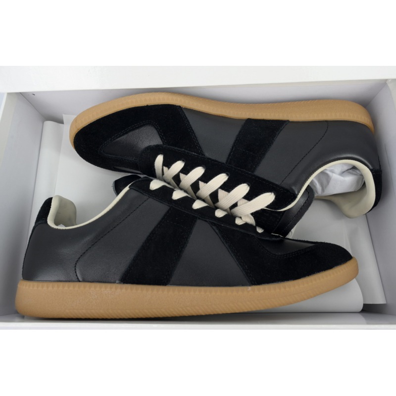 EM Sneakers Maison Margiela Replica low-top leather sneakers Black
