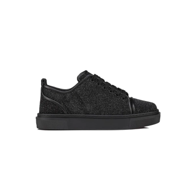 EM Sneakers Christian Louboutin Adolon Junior Panelled Leather Low-top Trainers Black 02