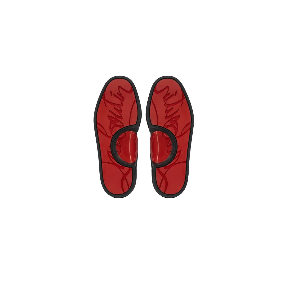 EM Sneakers Christian Louboutin Adolon Junior Panelled Leather Low-top Trainers Black