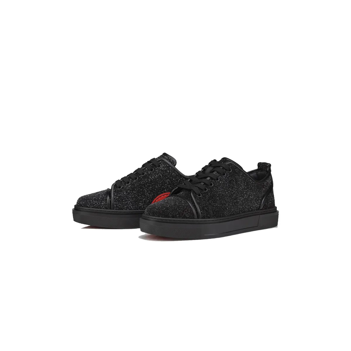 EM Sneakers Christian Louboutin Adolon Junior Panelled Leather Low-top Trainers Black