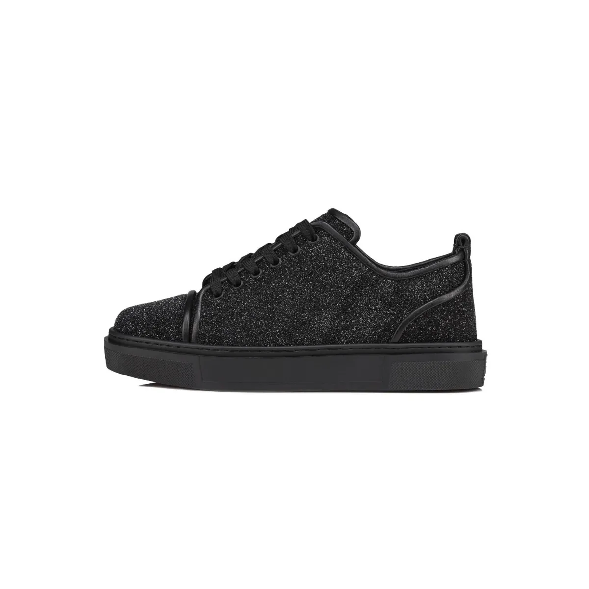 EM Sneakers Christian Louboutin Adolon Junior Panelled Leather Low-top Trainers Black