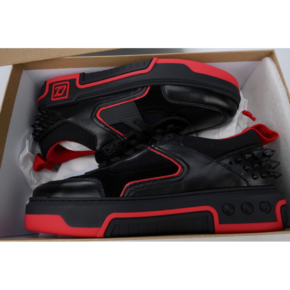 EM Sneakers Christian Louboutin Astroloubi Black Red