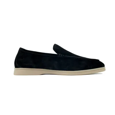 EM Sneakers Loro Piana Walk Loafer Black 02
