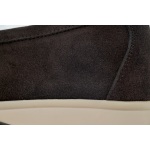EM Sneakers Loro Piana Walk Loafer Red Brown
