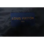 EM Sneakers Louis Vuitton Leather and Rhinestone Waisted Baseball Jacket Black