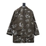EM Sneakers Louis Vuitton LV Jacket 23FW Reversible Mid-Length Black