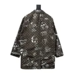EM Sneakers Louis Vuitton LV Jacket 23FW Reversible Mid-Length Black