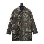EM Sneakers Louis Vuitton LV Jacket 23FW Reversible Mid-Length Black