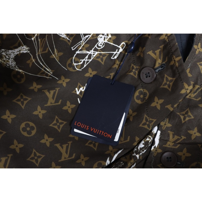 EM Sneakers Louis Vuitton LV Jacket 23FW Reversible Mid-Length Black