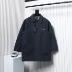EM Sneakers Louis Vuitton LV Jacket 23FW Reversible Mid-Length Black