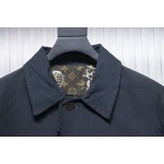 EM Sneakers Louis Vuitton LV Jacket 23FW Reversible Mid-Length Black