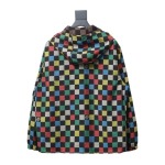 EM Sneakers Louis Vuitton LV Jacket Checkerboard Hooded Windbreaker 