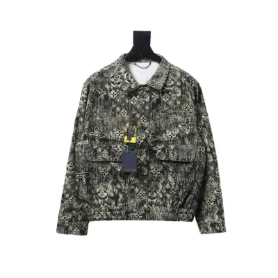 EM Sneakers Louis Vuitton LV Jacket Vntage Embossed Denim 01