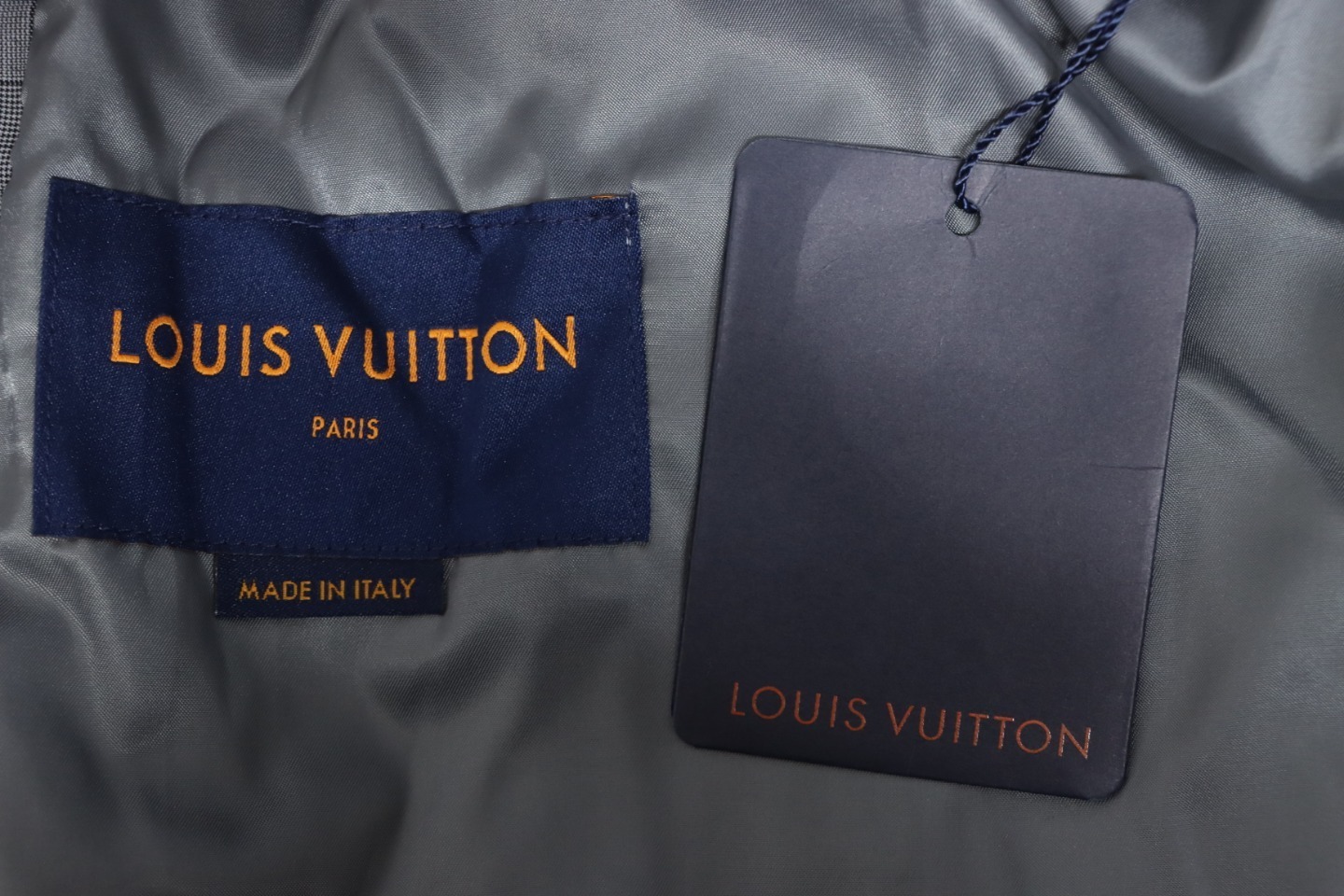 EM Sneakers Louis Vuitton LV Jacket Wool Check Web Belted Grey