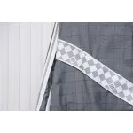 EM Sneakers Louis Vuitton LV Jacket Wool Check Web Belted Grey