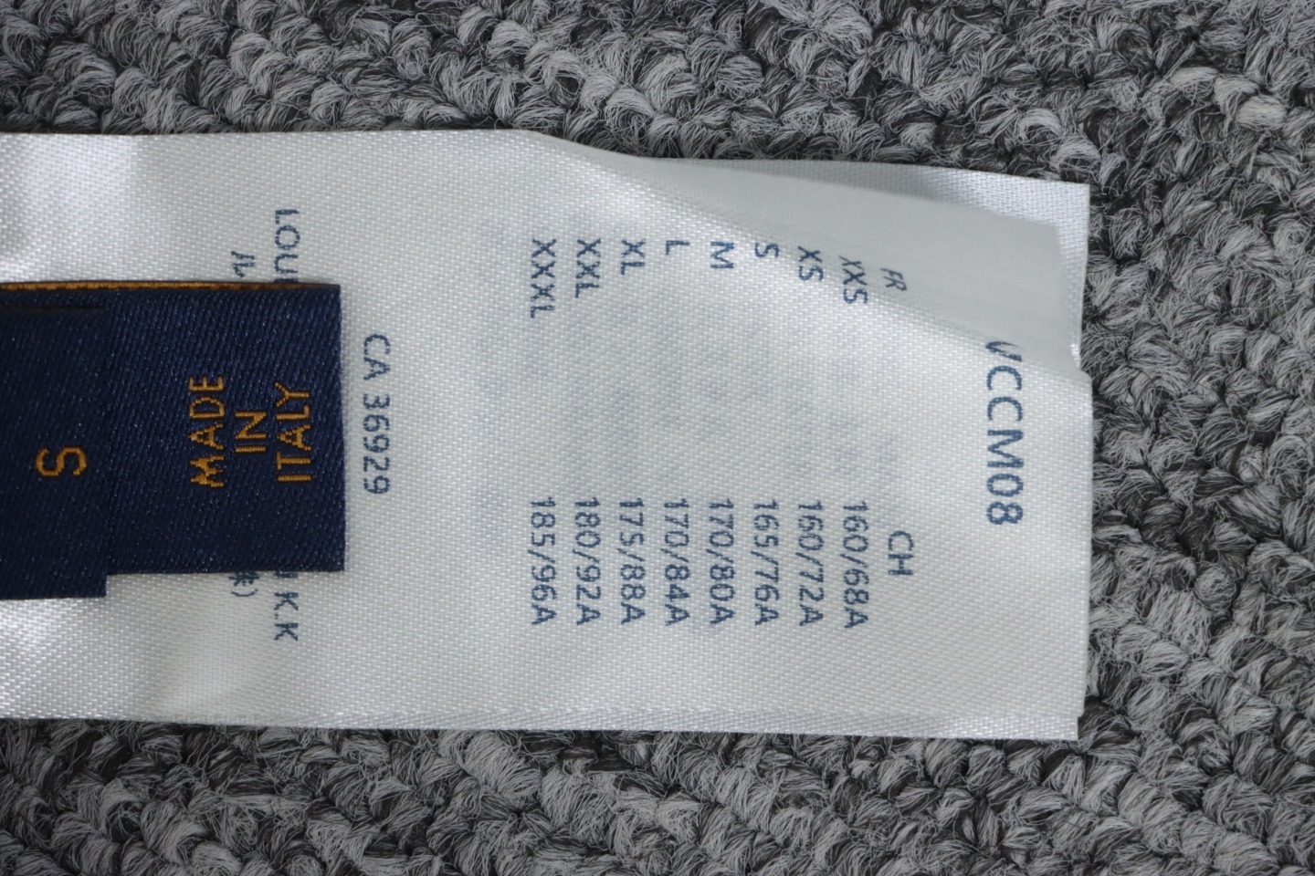 EM Sneakers Louis Vuitton LV Jacket Wool Check Web Belted Grey