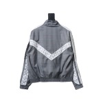 EM Sneakers Louis Vuitton LV Jacket Wool Check Web Belted Grey