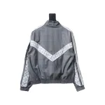 EM Sneakers Louis Vuitton LV Jacket Wool Check Web Belted Grey