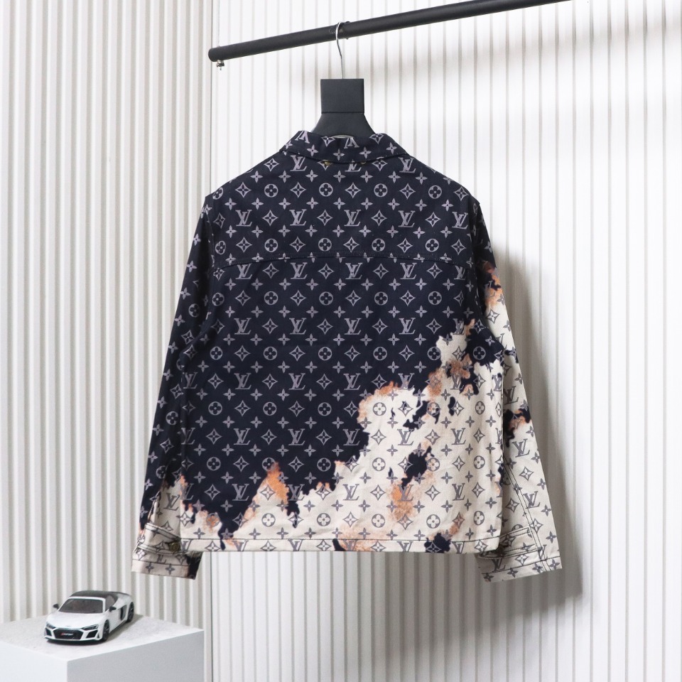 EM Sneakers Louis Vuitton LV Jacket Fire Cloud Mixed Dye Denim